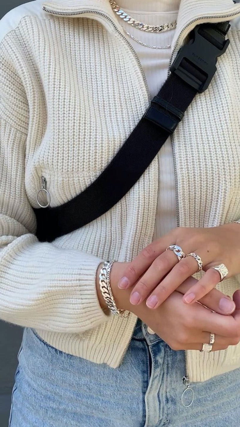 Chunky Silver Look