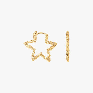 Star Sparkly Hoops