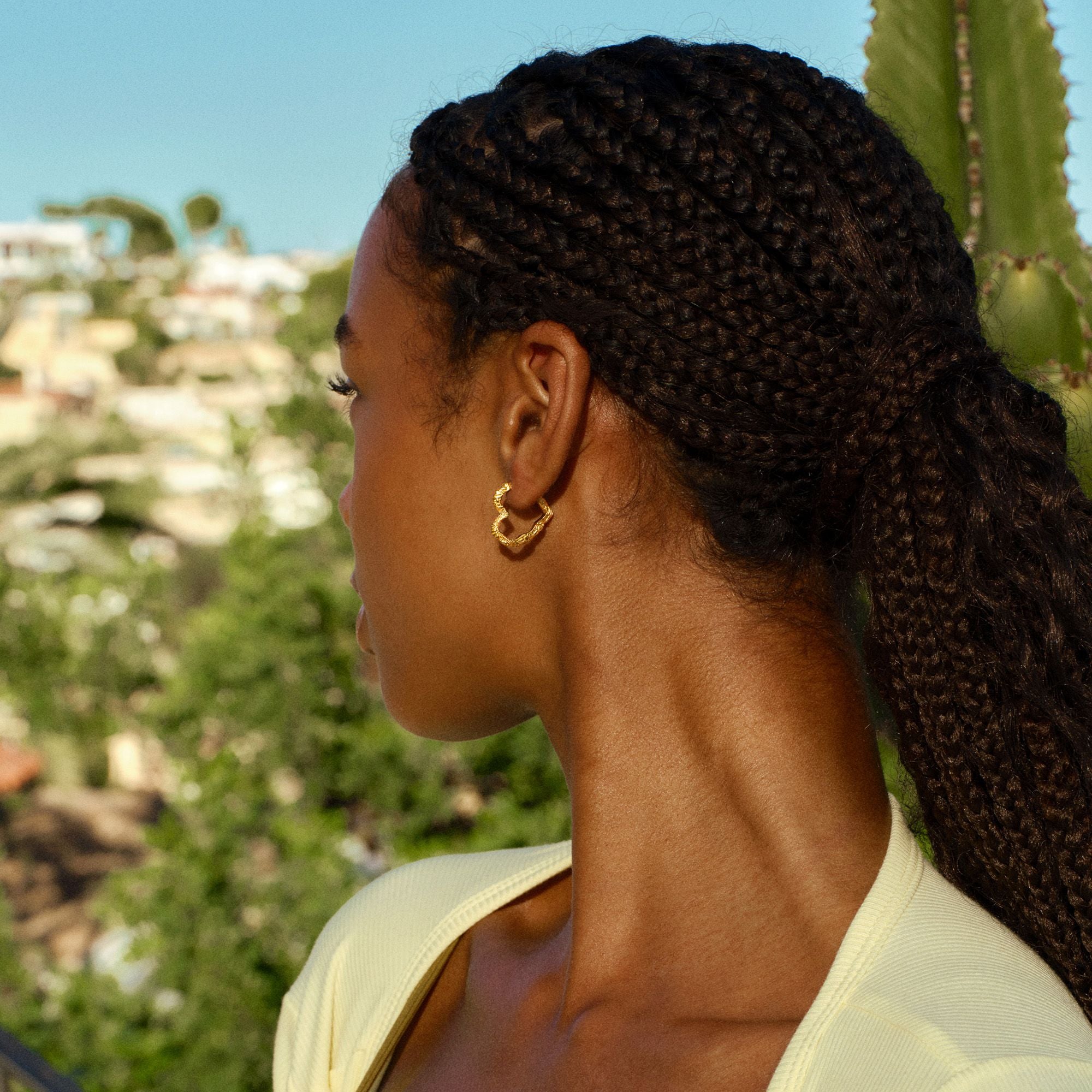 Medium Heart Crush Hoops