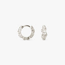 Small Flare Zebra Hoops