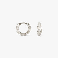 Small Flare Zebra Hoops