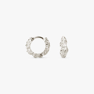 Small Flare Zebra Hoops