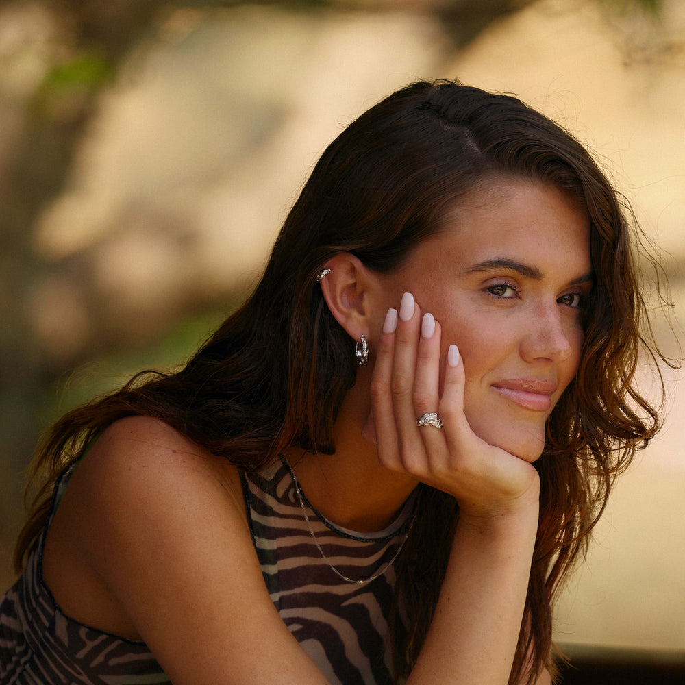Hugged Zebra Stud Earrings