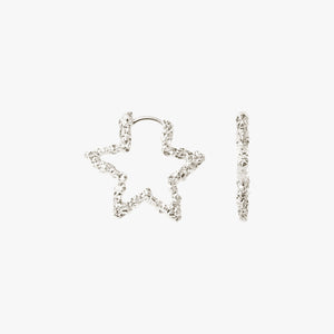 Star Sparkly Hoops