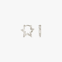 Mini Star Sparkly Hoops