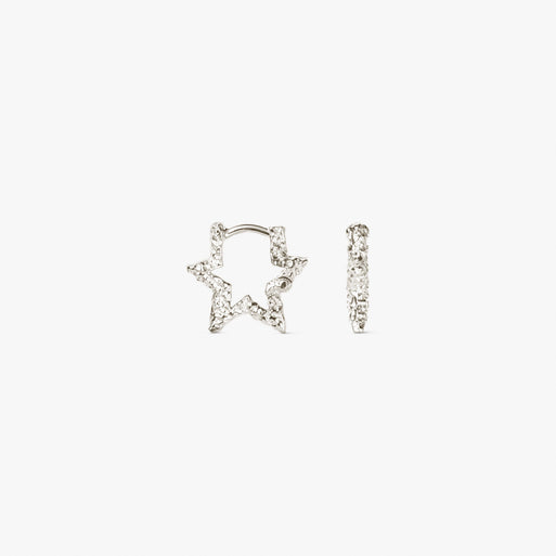 Mini Star Sparkly Hoops