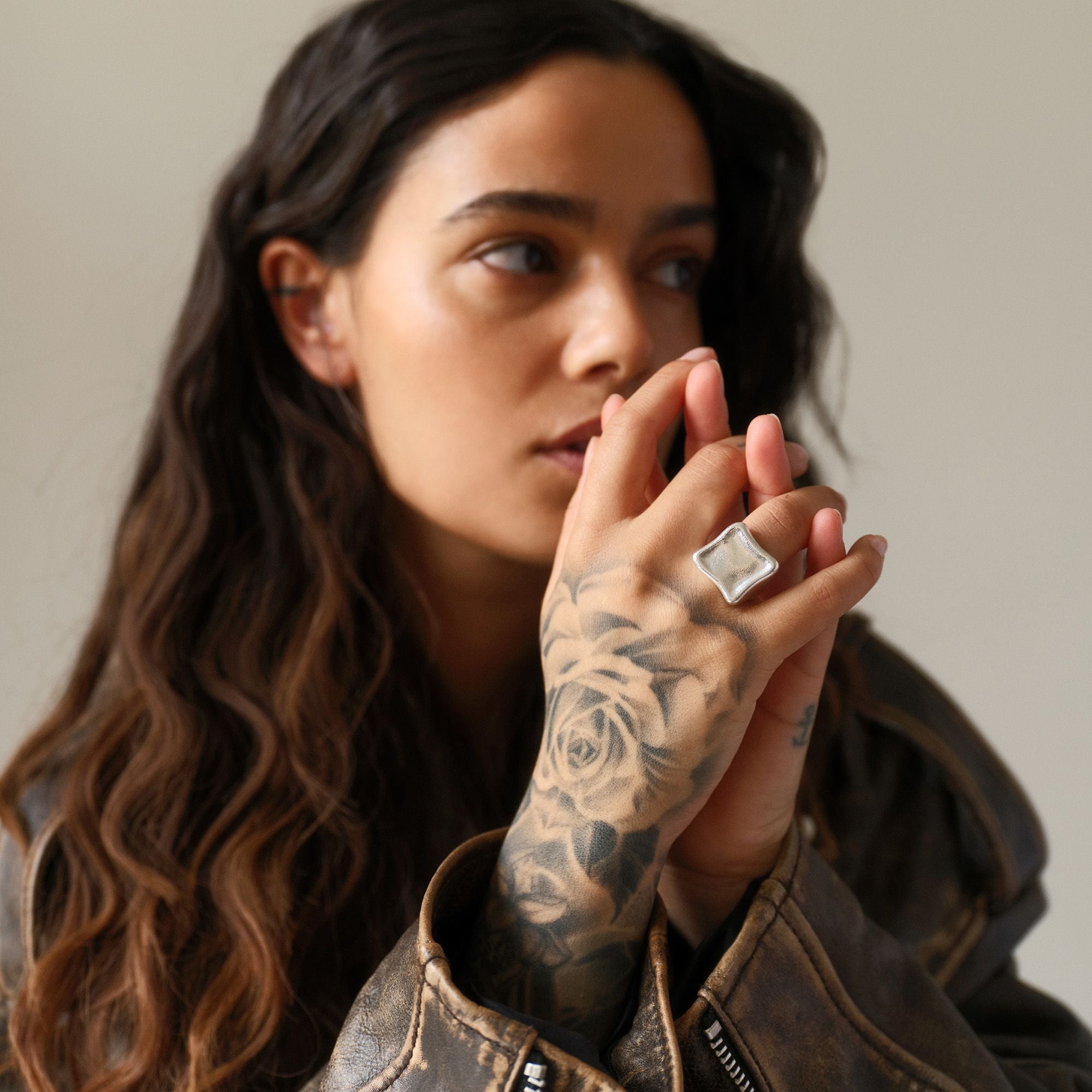 Stor Rebel Signet Ring