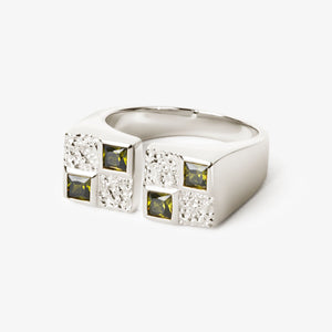 Statement Clash Contrast Ring