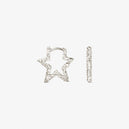 Medium Star Sparkly Hoops