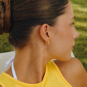 Mini Star Sparkly Hoops