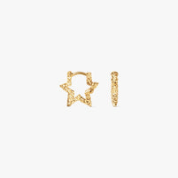 Mini Star Sparkly Hoops
