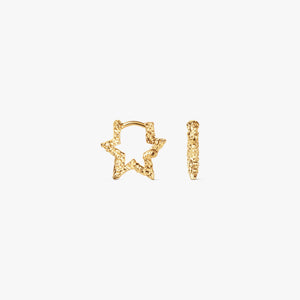 Mini Star Sparkly Hoops