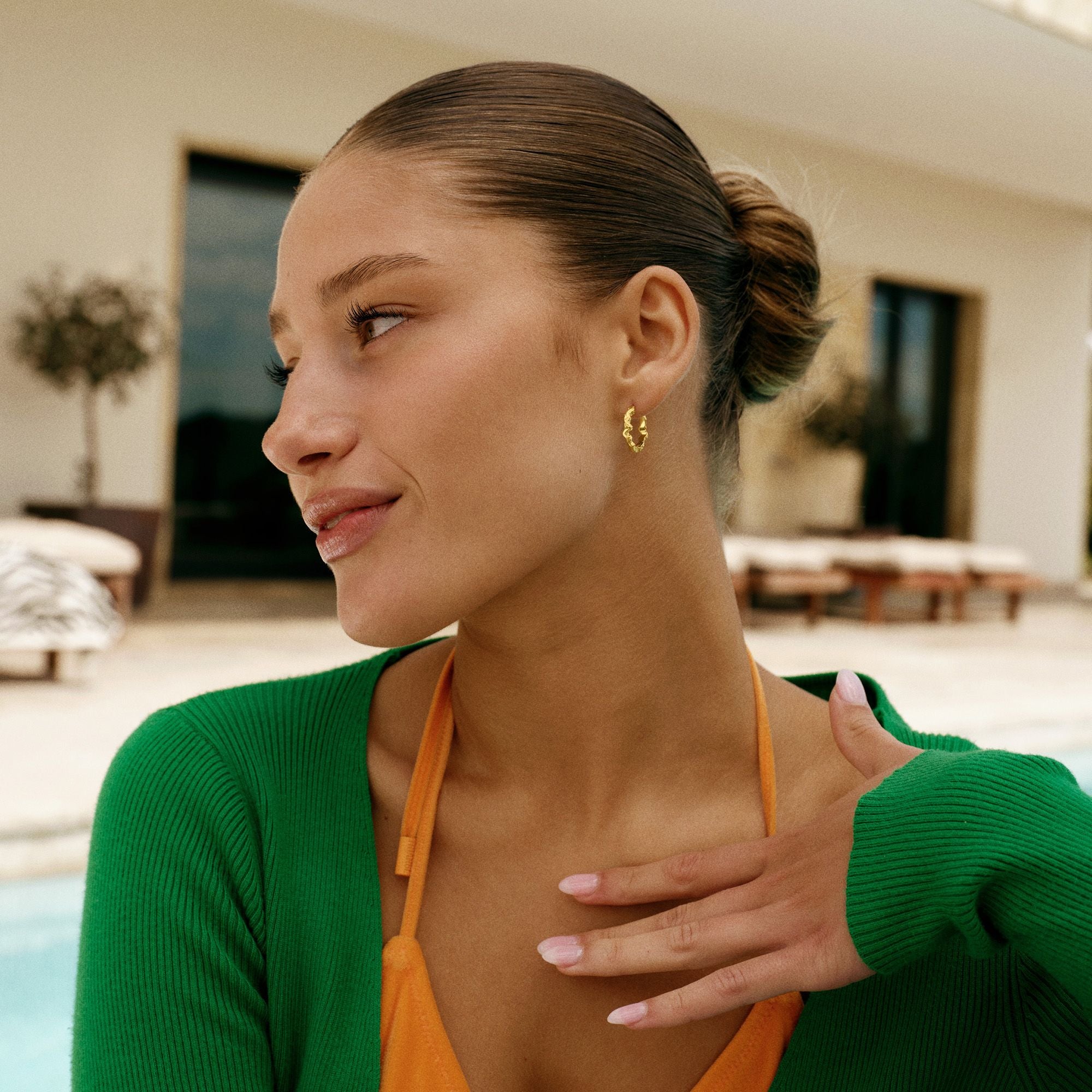 Small Shiny Sparkly Hoops