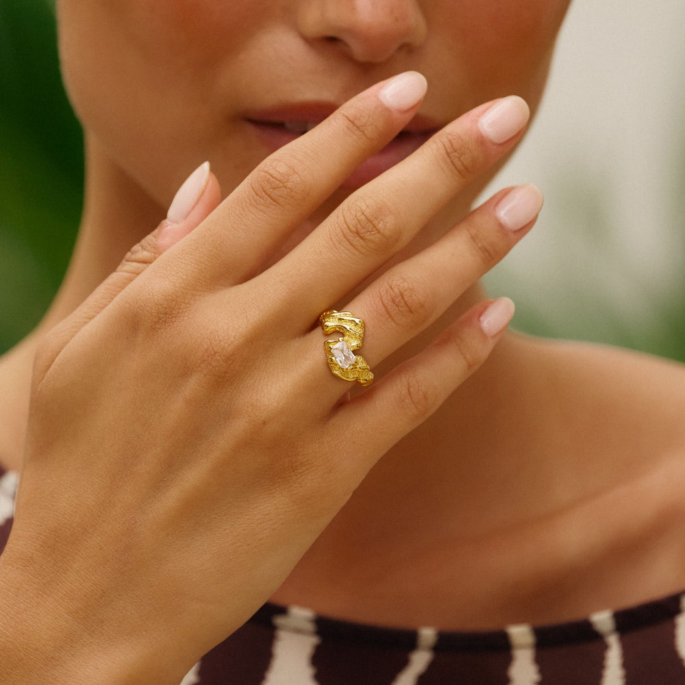 Flare Zebra Ring