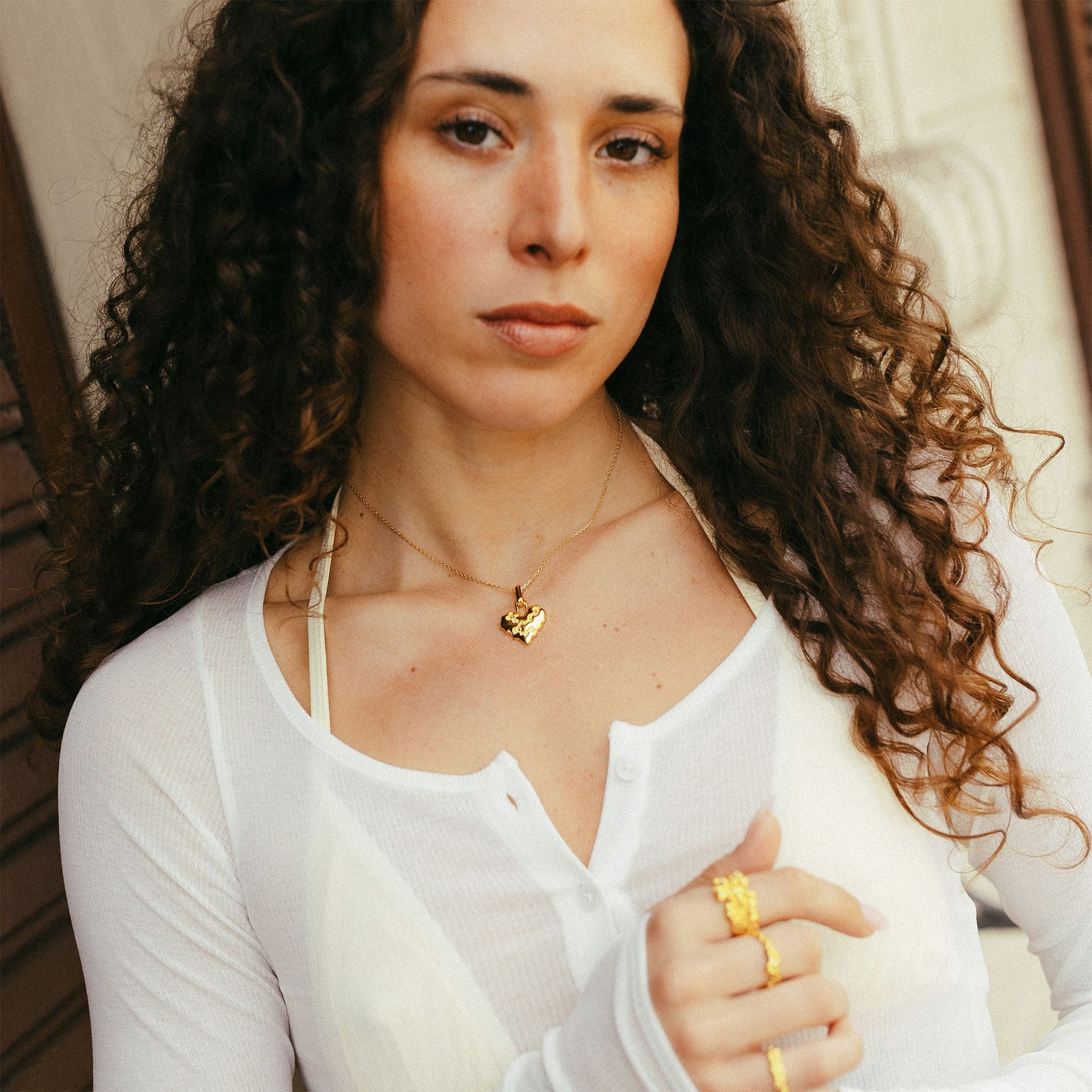 Large Heart Contrast Charm