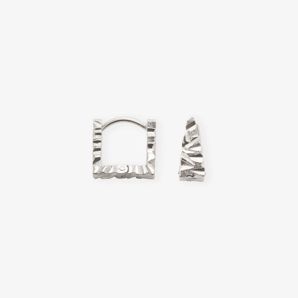 Small Edgy Silicium Earrings