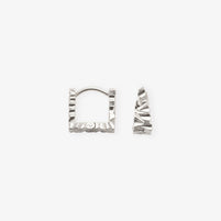 Small Edgy Silicium Earrings