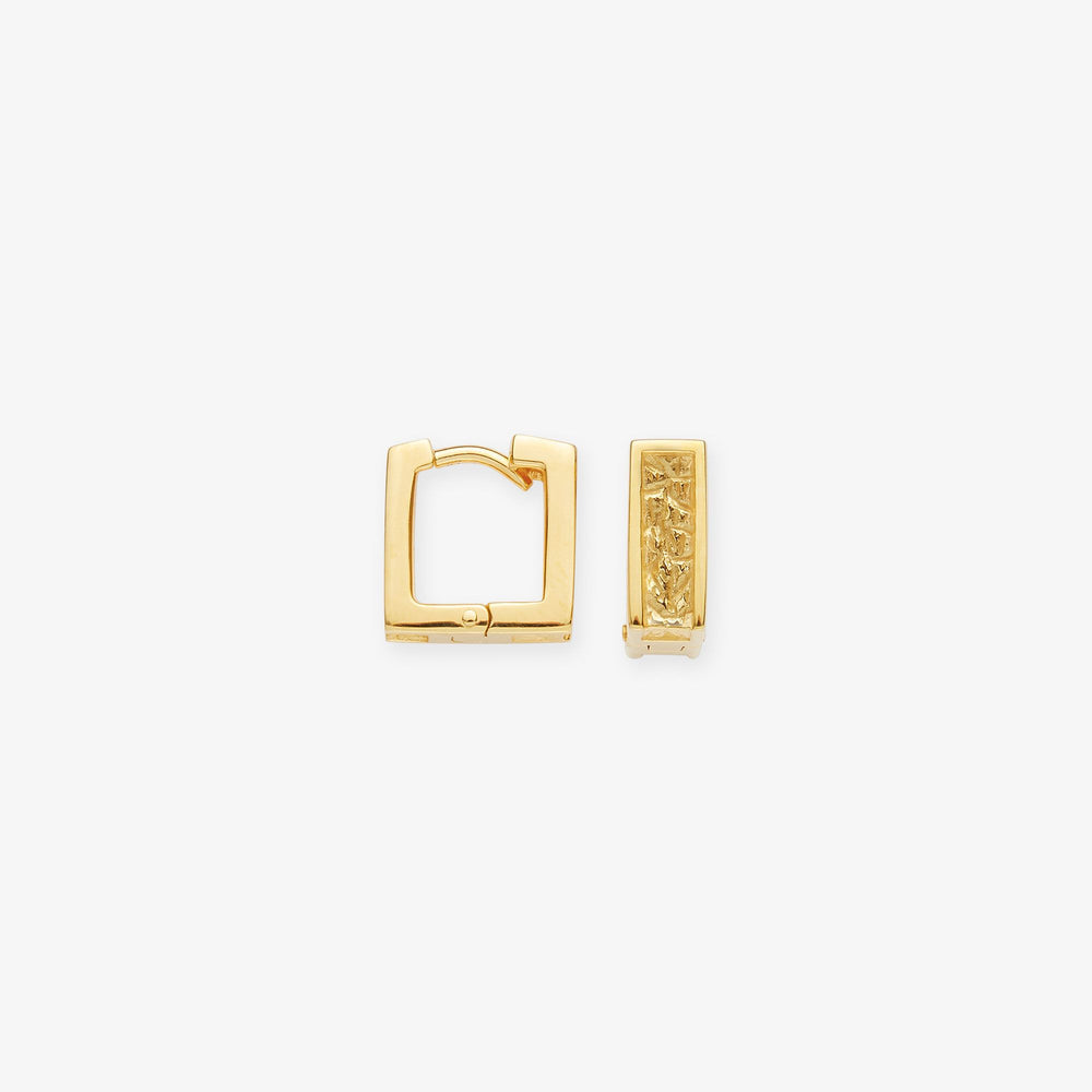 Small Square Tekstur Earrings