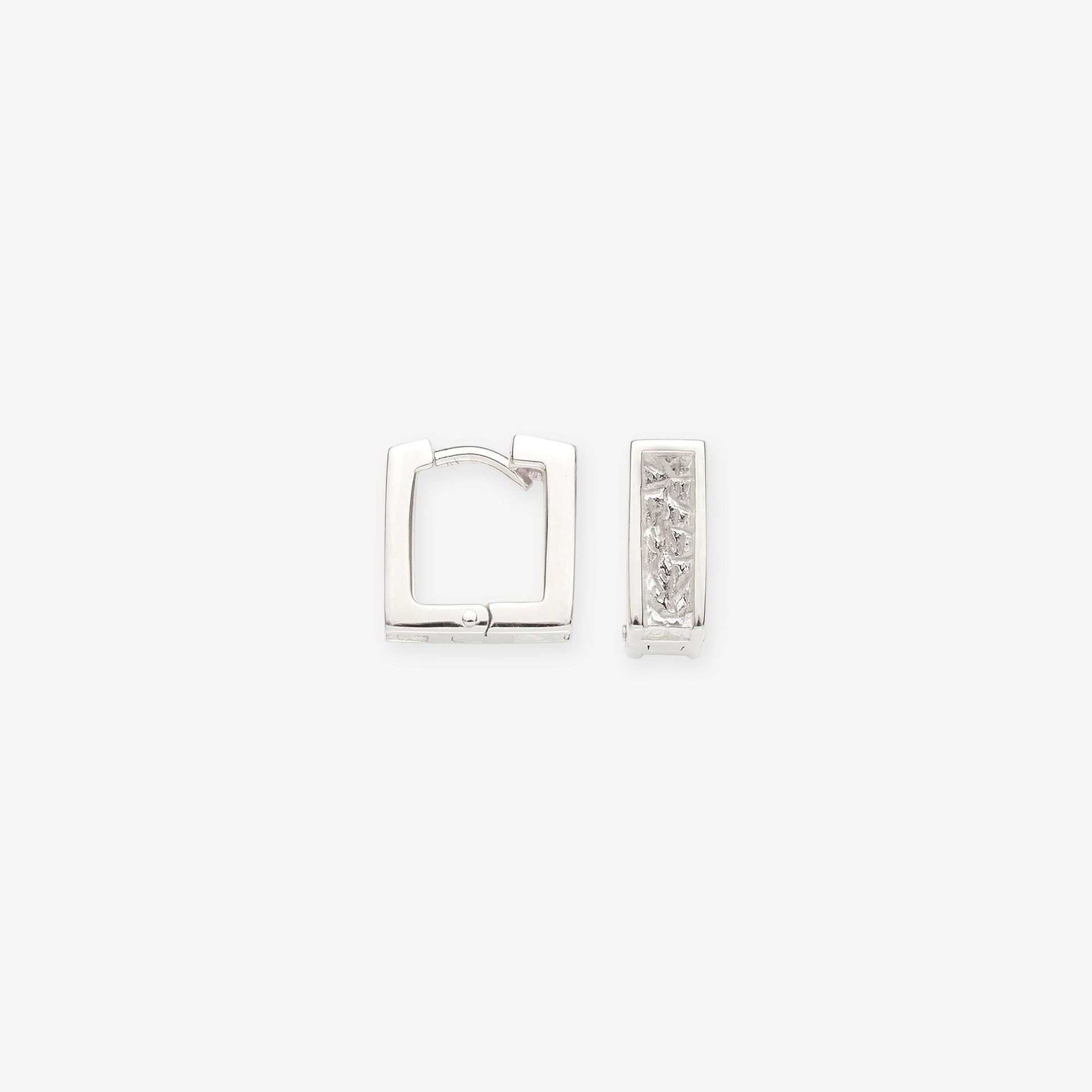 Small Square Tekstur Earrings