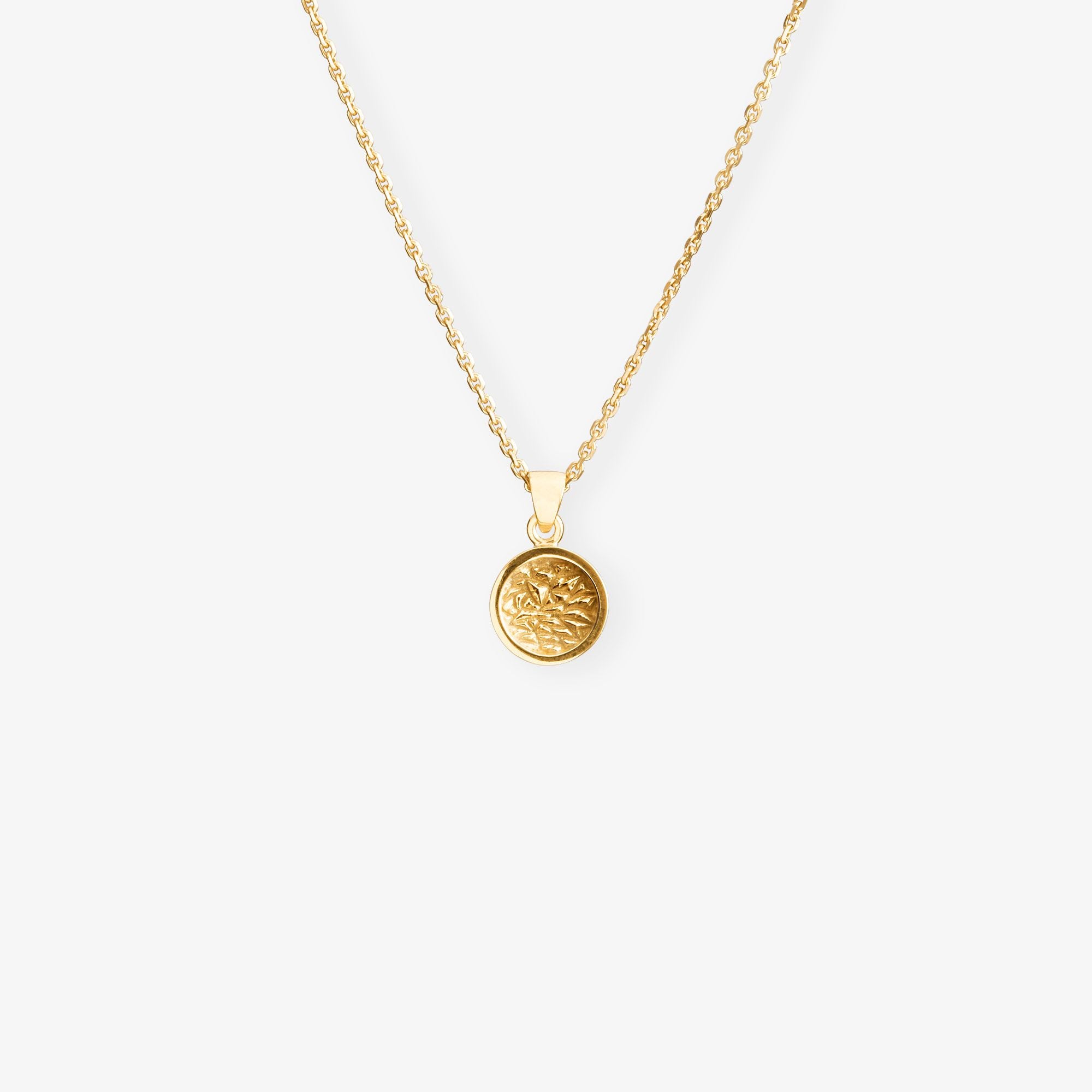 Mini Round Tekstur Necklace