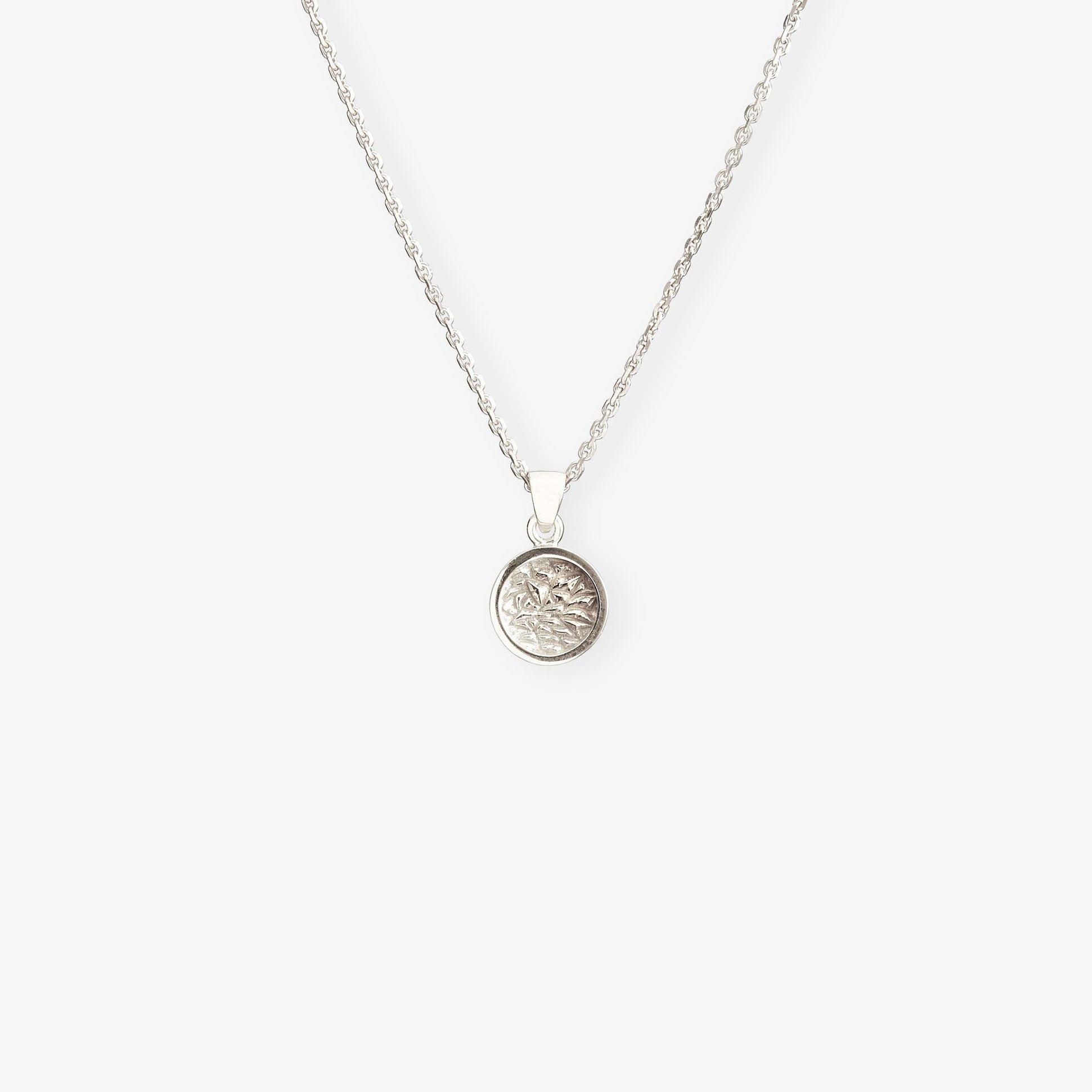 Mini Round Tekstur Necklace