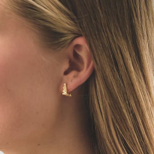 Small Edgy Silicium Earrings