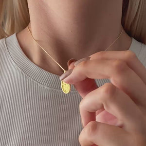 Round Tekstur Necklace