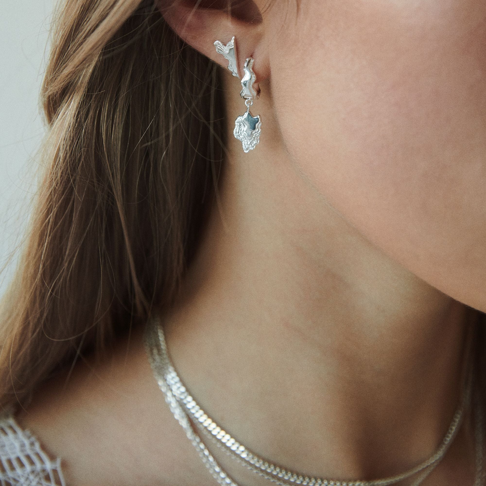 Stora Blurry Layers Örhängen