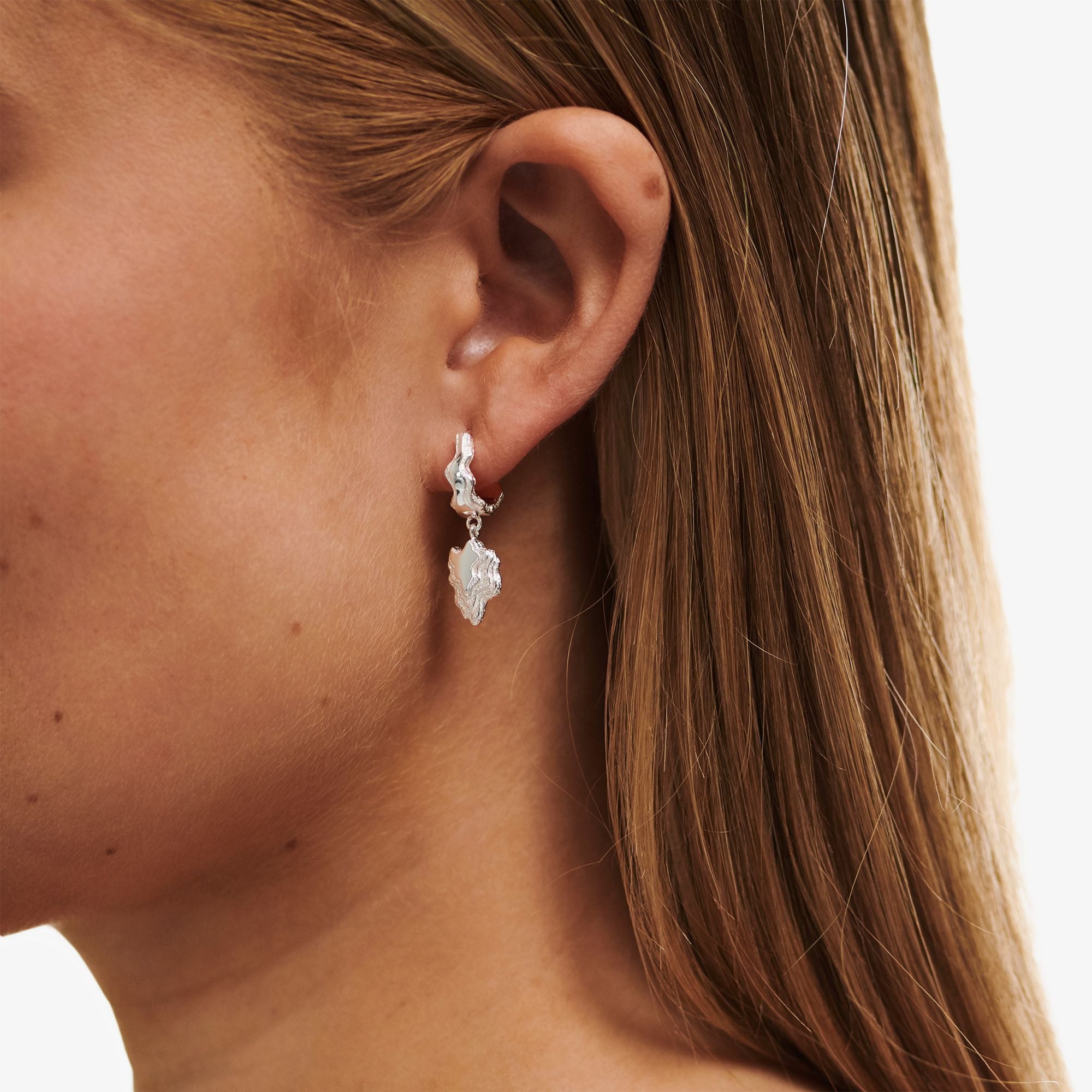 Large Blurry Layers Earrings