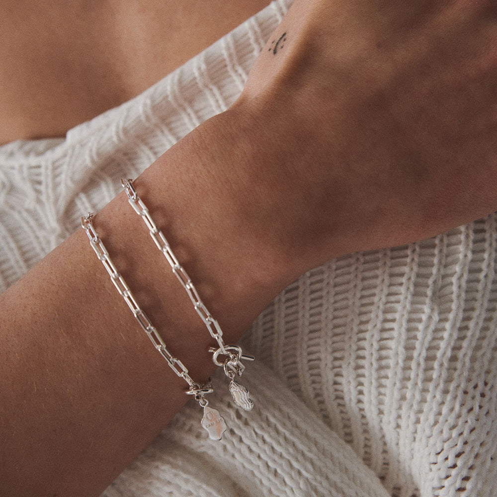 Nugget Layers T-lock Bracelet