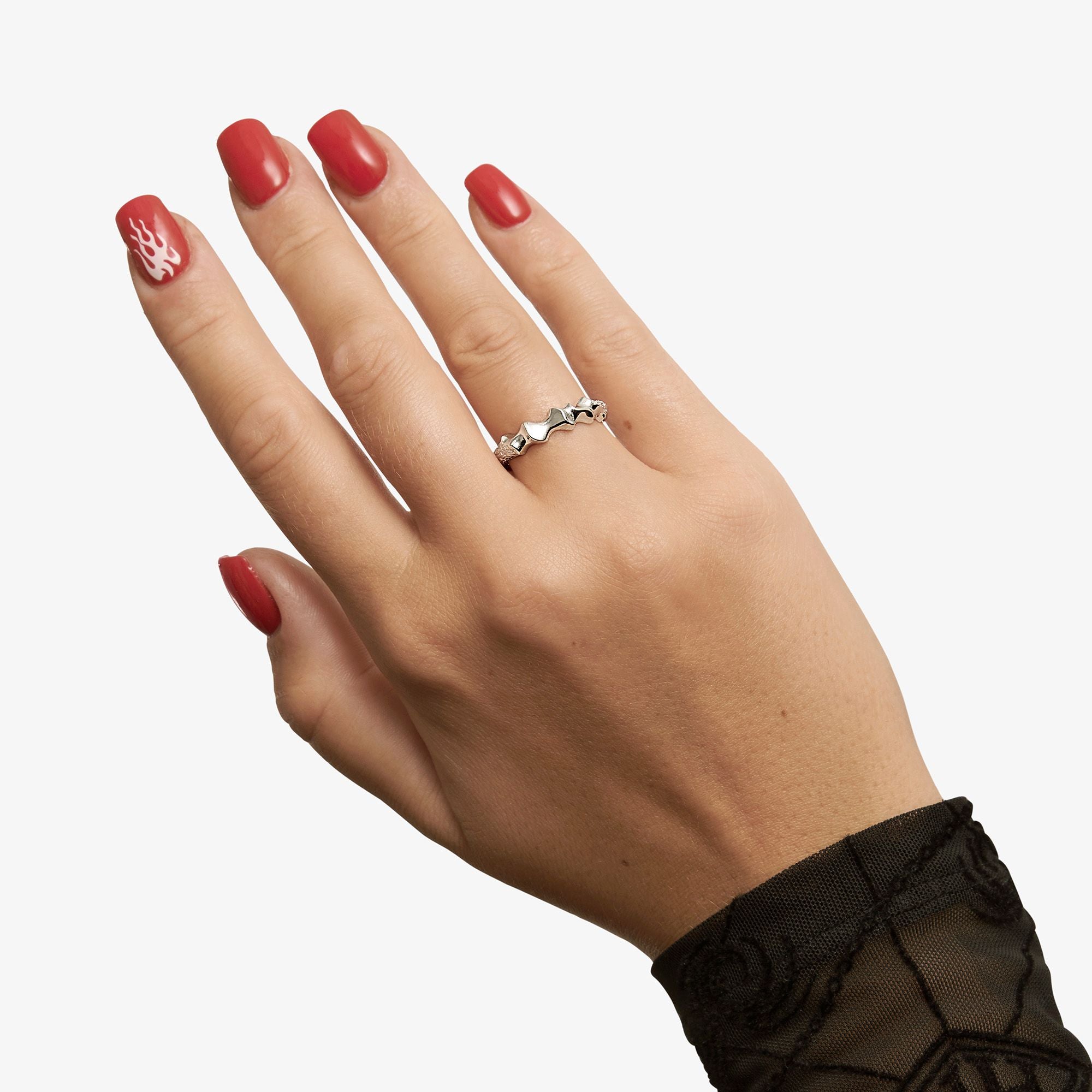 Small Phoenix Flames Ring