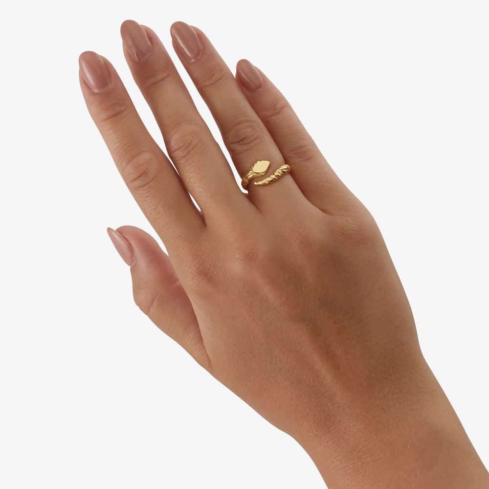 Liten Twisted Silicium Ring