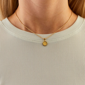 Mini Round Tekstur Necklace