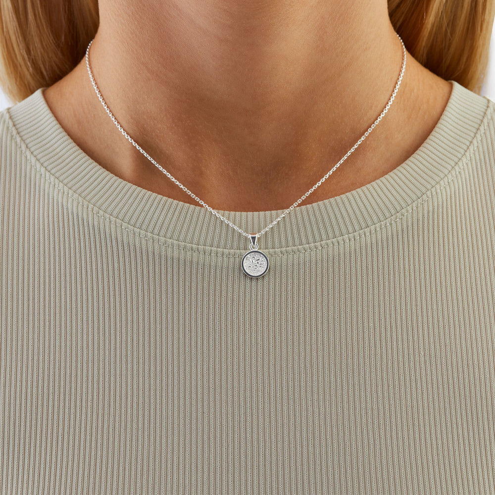 Mini Round Tekstur Necklace