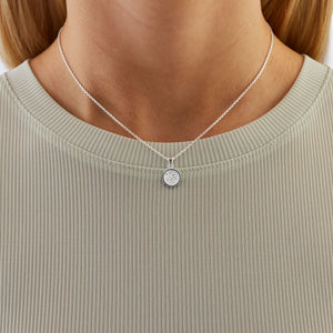 Mini Round Tekstur Necklace