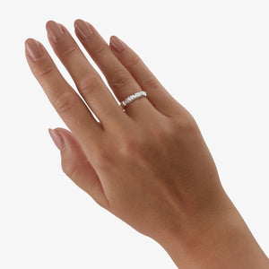 Mellan Looped Silicium Ring