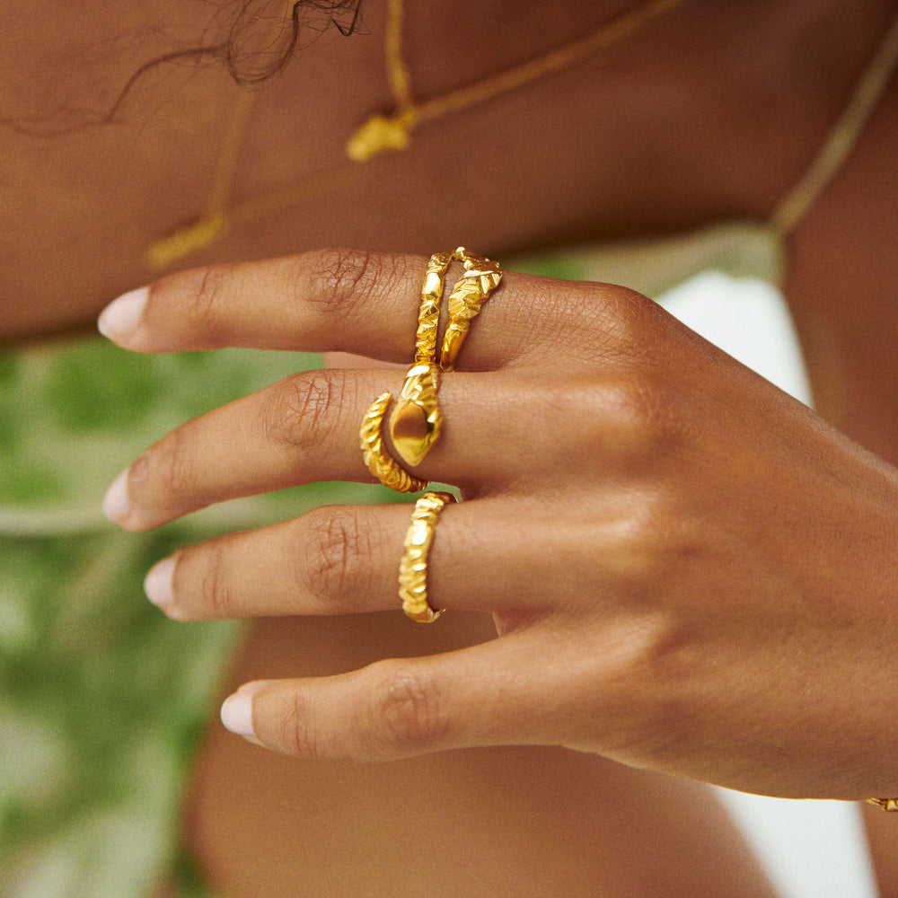 Large Twisted Silicium Ring